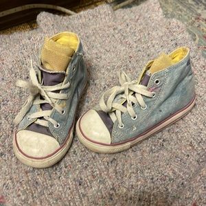 Converse Paint Splatter Ruffle Hi Top 10 Tulle